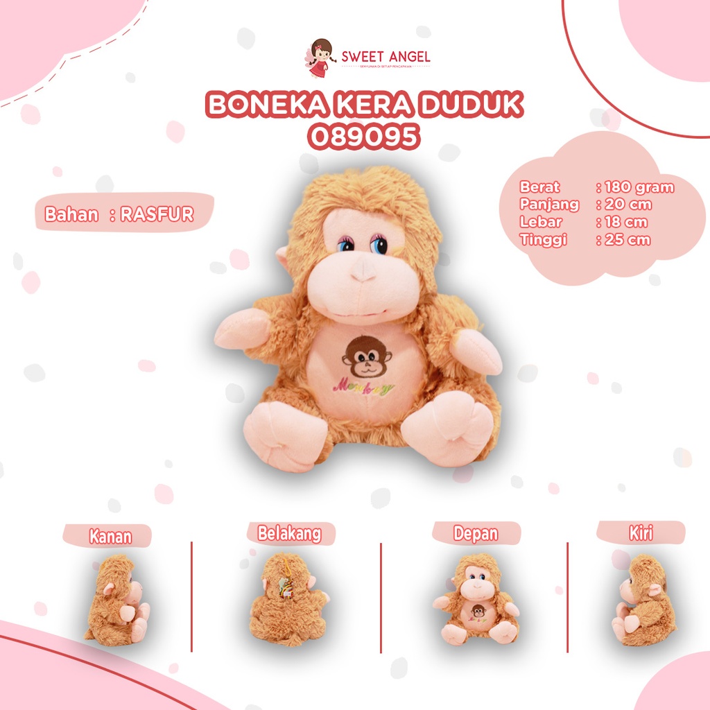 [089095] BONEKA KERA DUDUK 10"