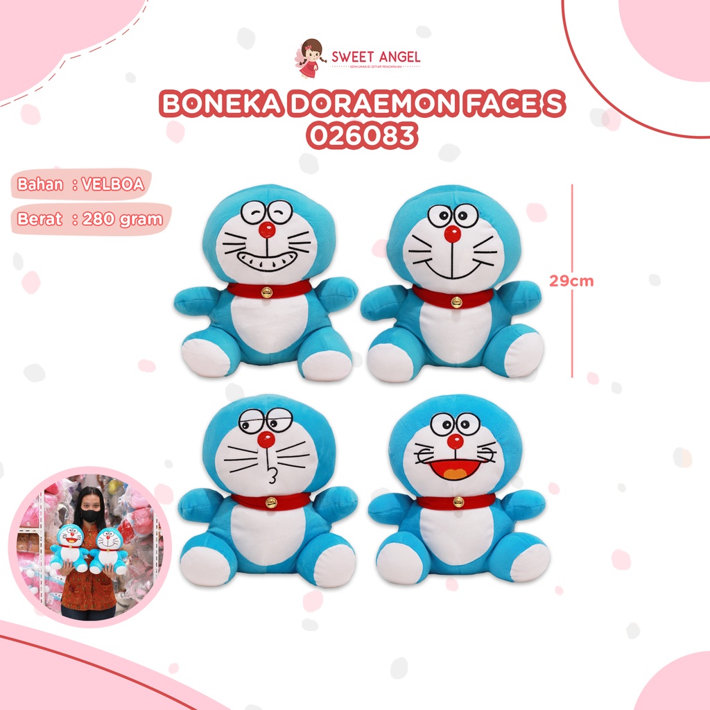 [026083] BONEKA DORAEMUN FACE S 10"