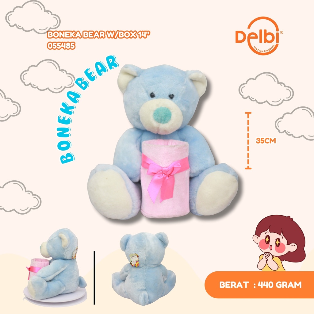 [055485] BONEKA BEAR W/BOX 14"