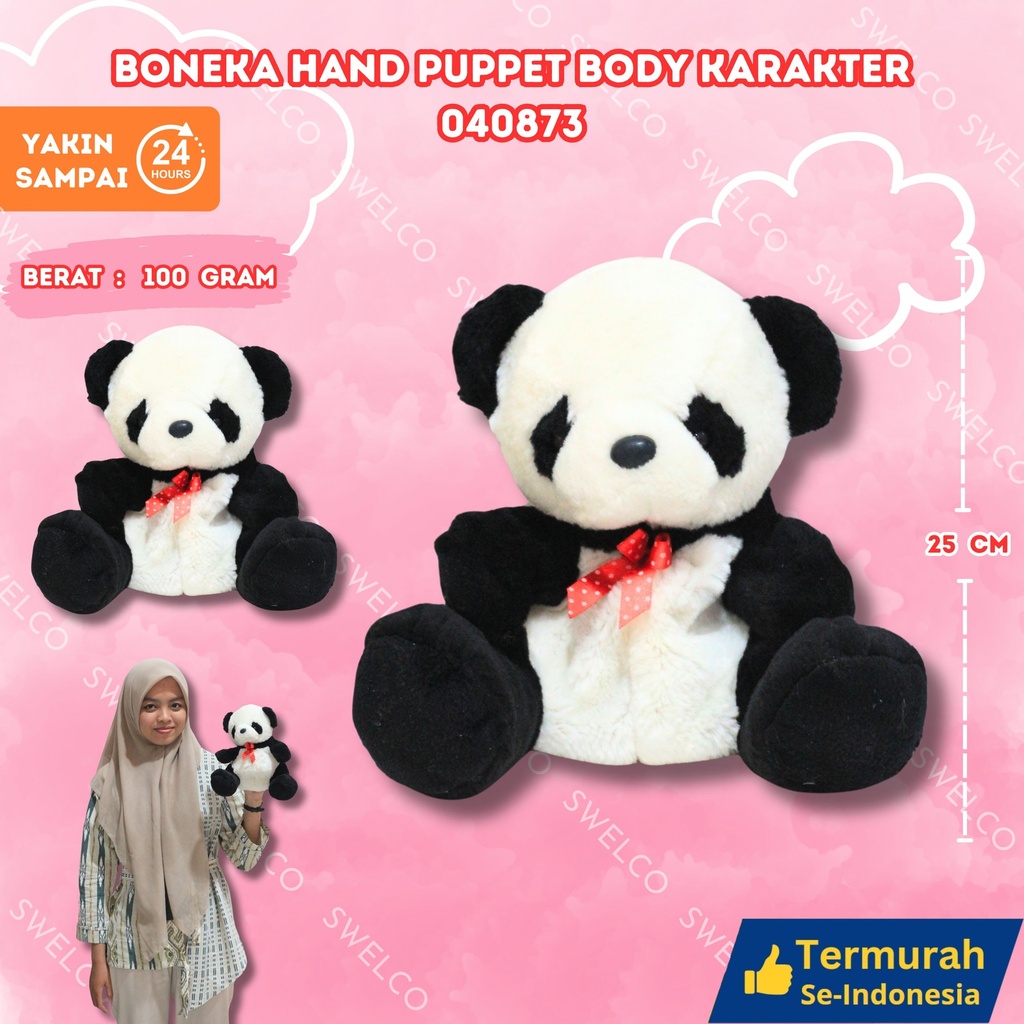 [040873] BONEKA HAND PUPPET BODY KARAKTER PANDA