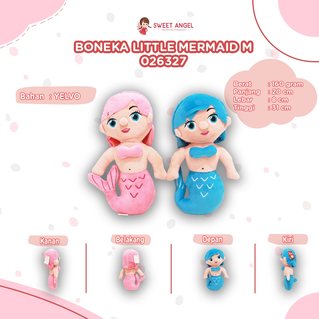[026327] BONEKA LITTLE MERMAID M 13"