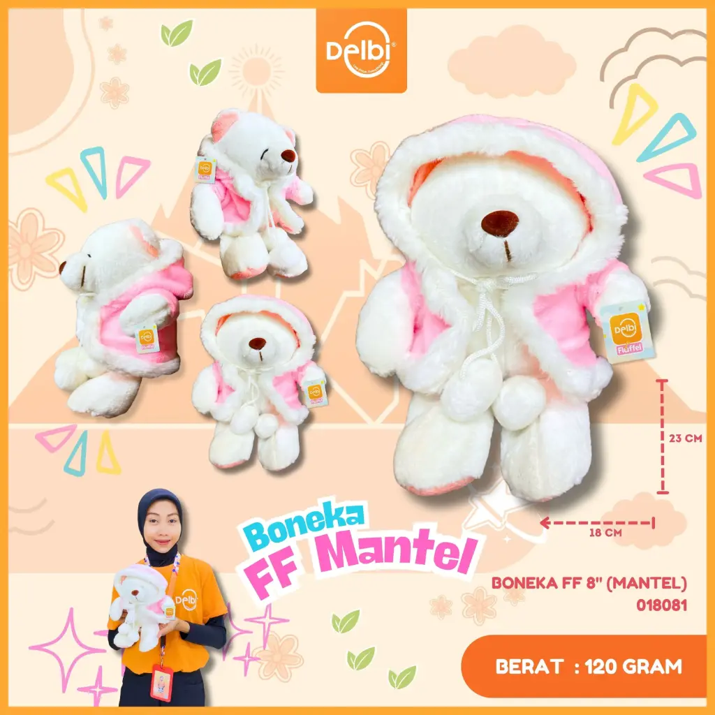 [018081] BONEKA FF 8" (MANTEL)
