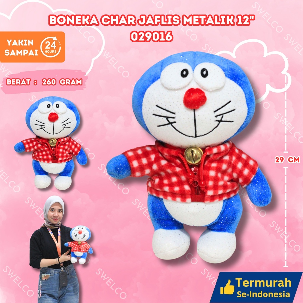 [029016] BONEKA CHAR JAFLIS METALIK 12"