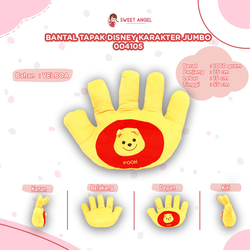[004105] BANTAL TAPAK DISNEY KARAKTER JUMBO