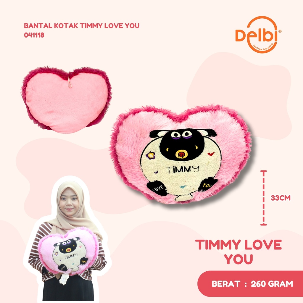 BANTAL KOTAK TIMMY LOVE YOU