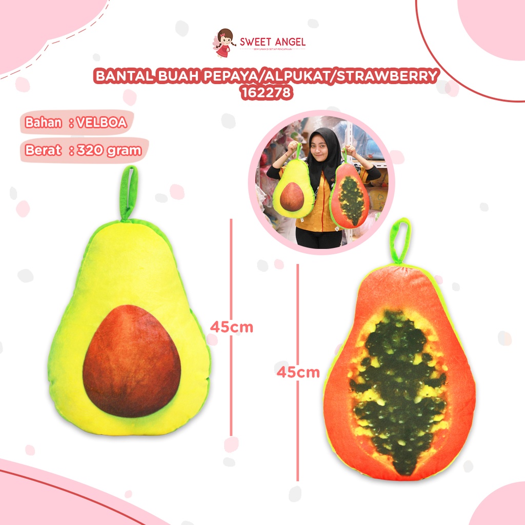 BANTAL BUAH PEPAYA/ALPUKAT/STRAWBERRY