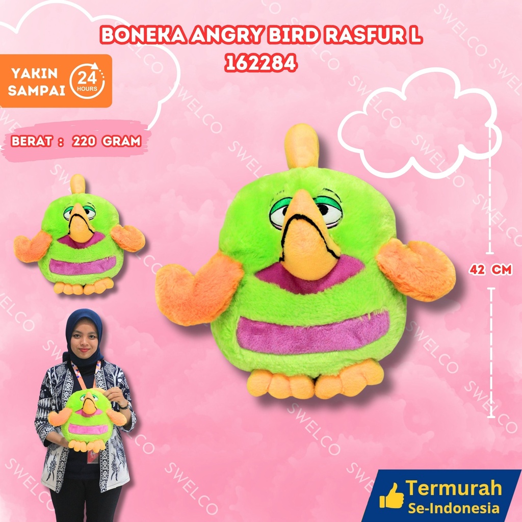 [162284] BONEKA ANGRY BIRD RASFUR L