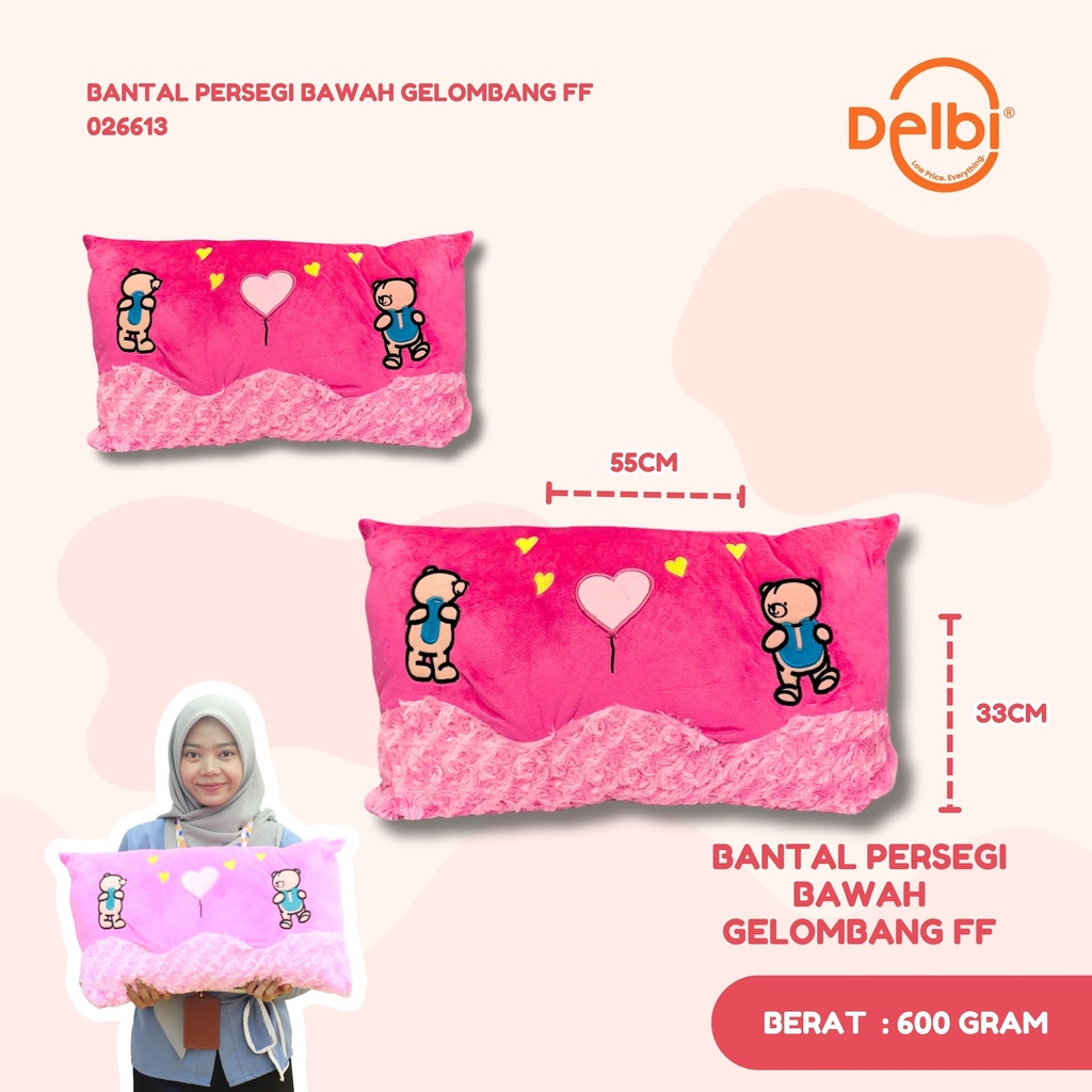 BANTAL PERSEGI BAWAH GELOMBANG FF