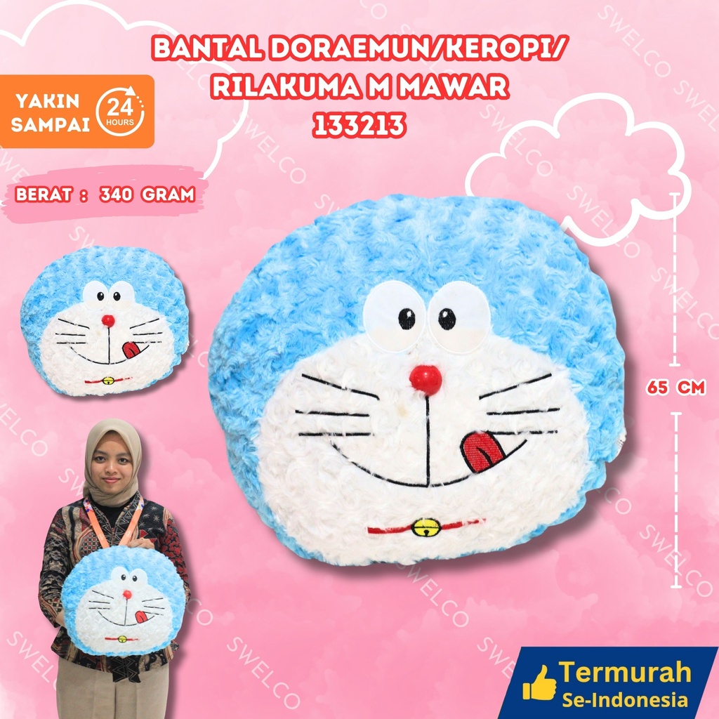 [133213] BANTAL DORAEMUN/KEROPI/RILAKUMA M MAWAR