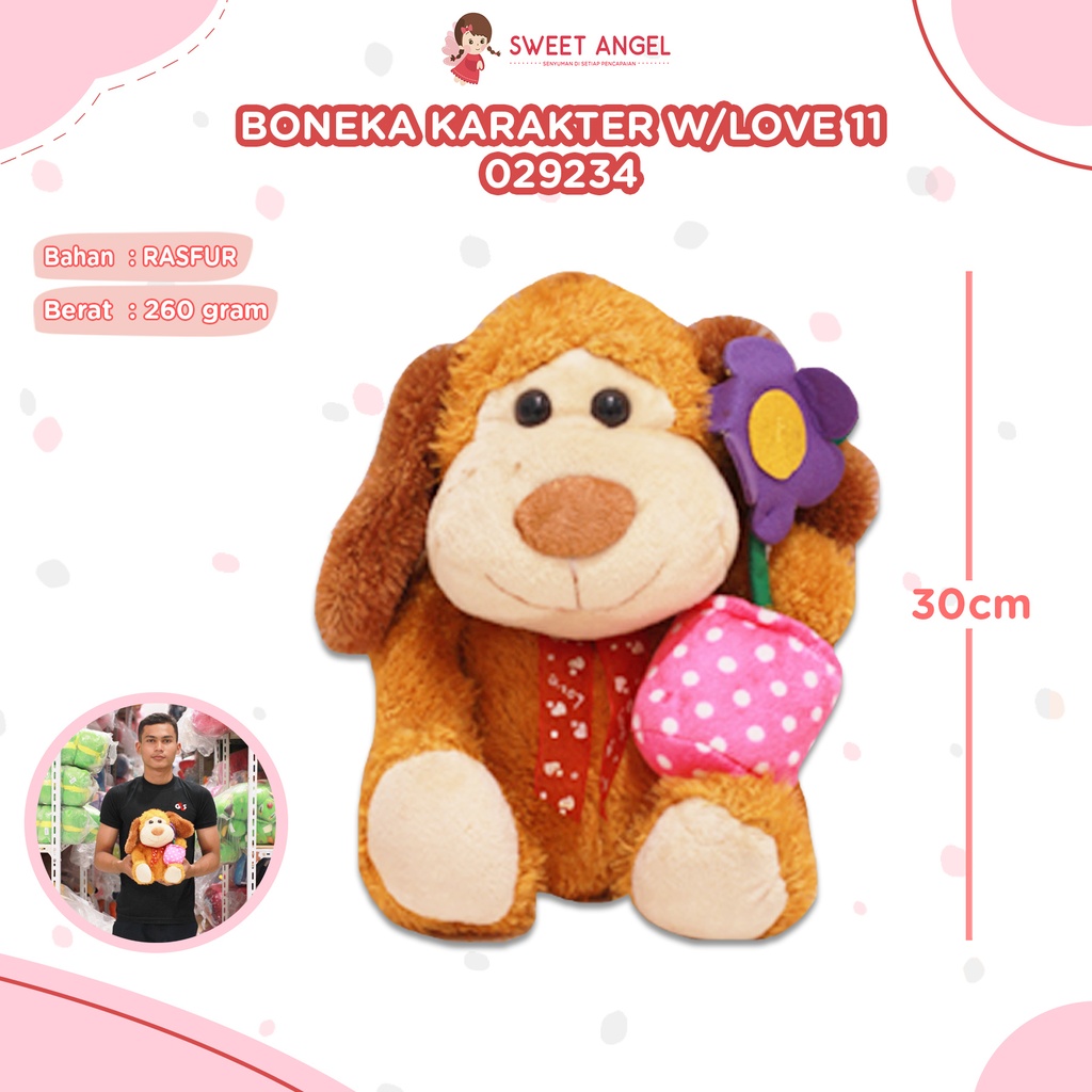 BONEKA KARAKTER W/LOVE 11"