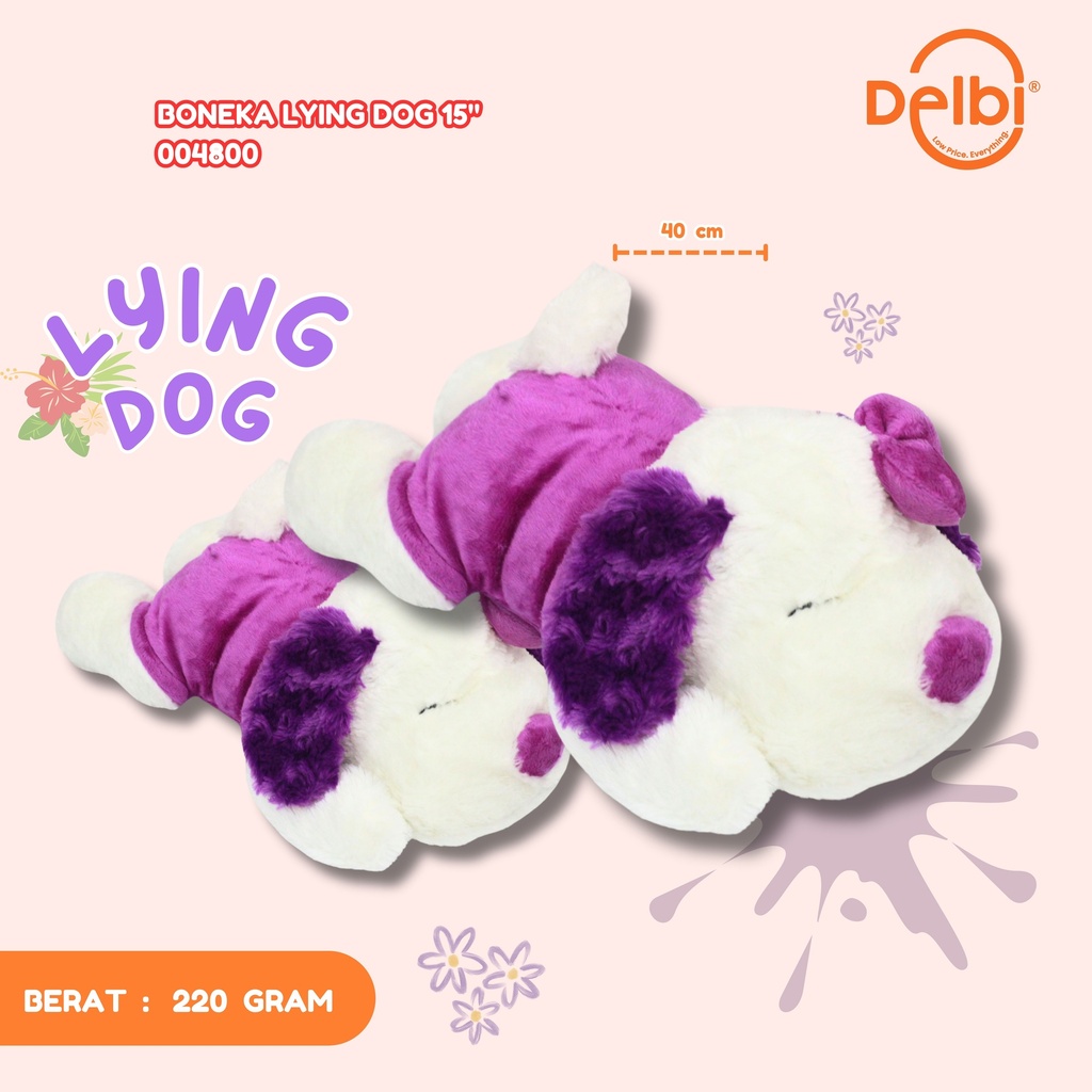 BONEKA LYING DOG 15"