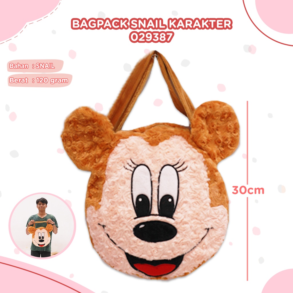 BAGPACK SNAIL KARAKTER