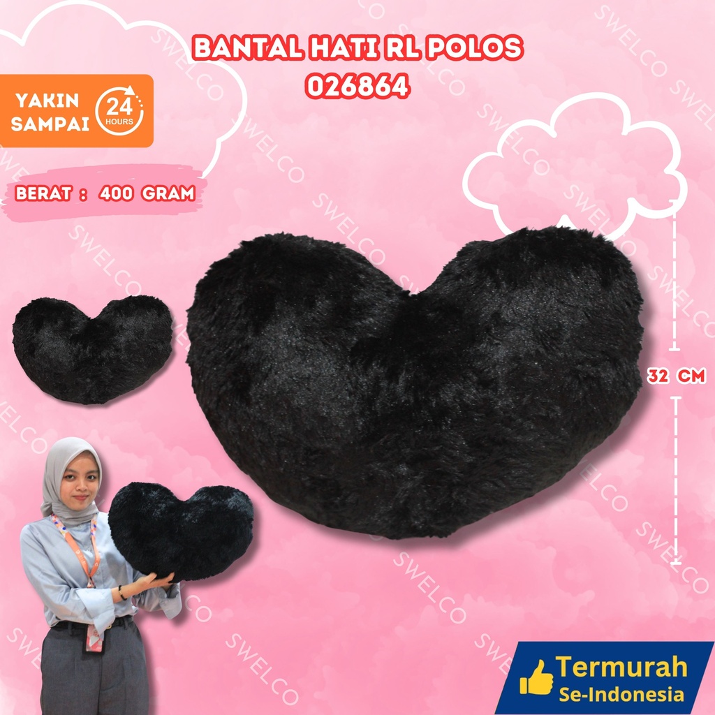 [026864] BANTAL HATI RL POLOS
