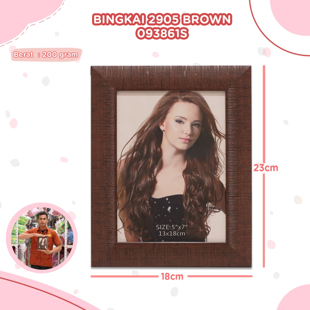 [093861S] BINGKAI 2905 BROWN 13x18