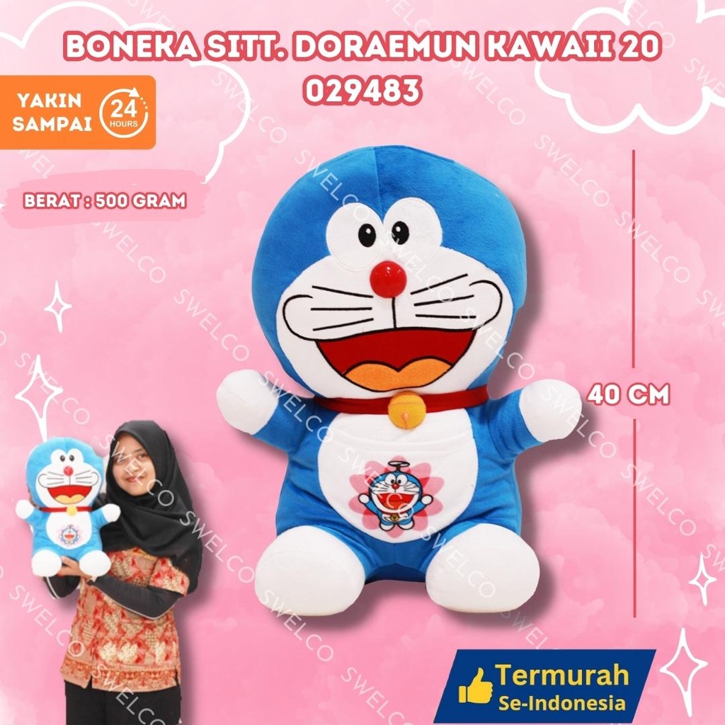 BONEKA SITT. DORAEMUN KAWAII 20"