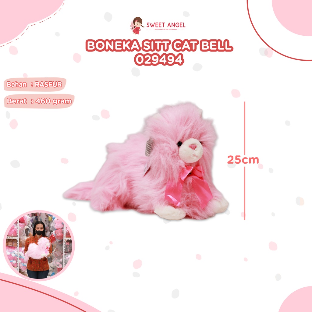 [029494] BONEKA SITT CAT BELL 10"