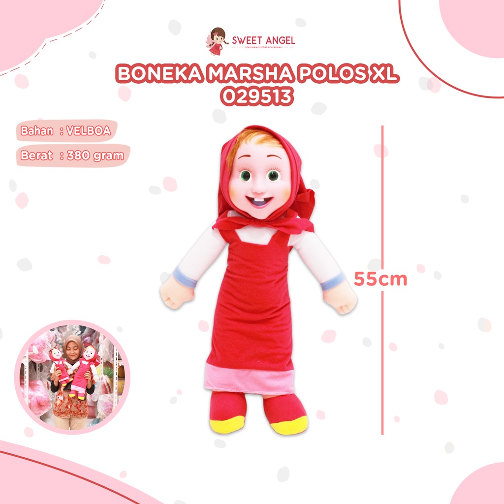 BONEKA MARSHA POLOS XL
