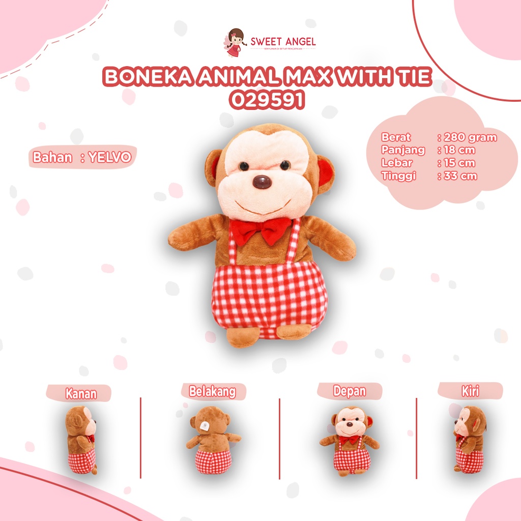 [029591] BONEKA AN MAX W/TIE 13"