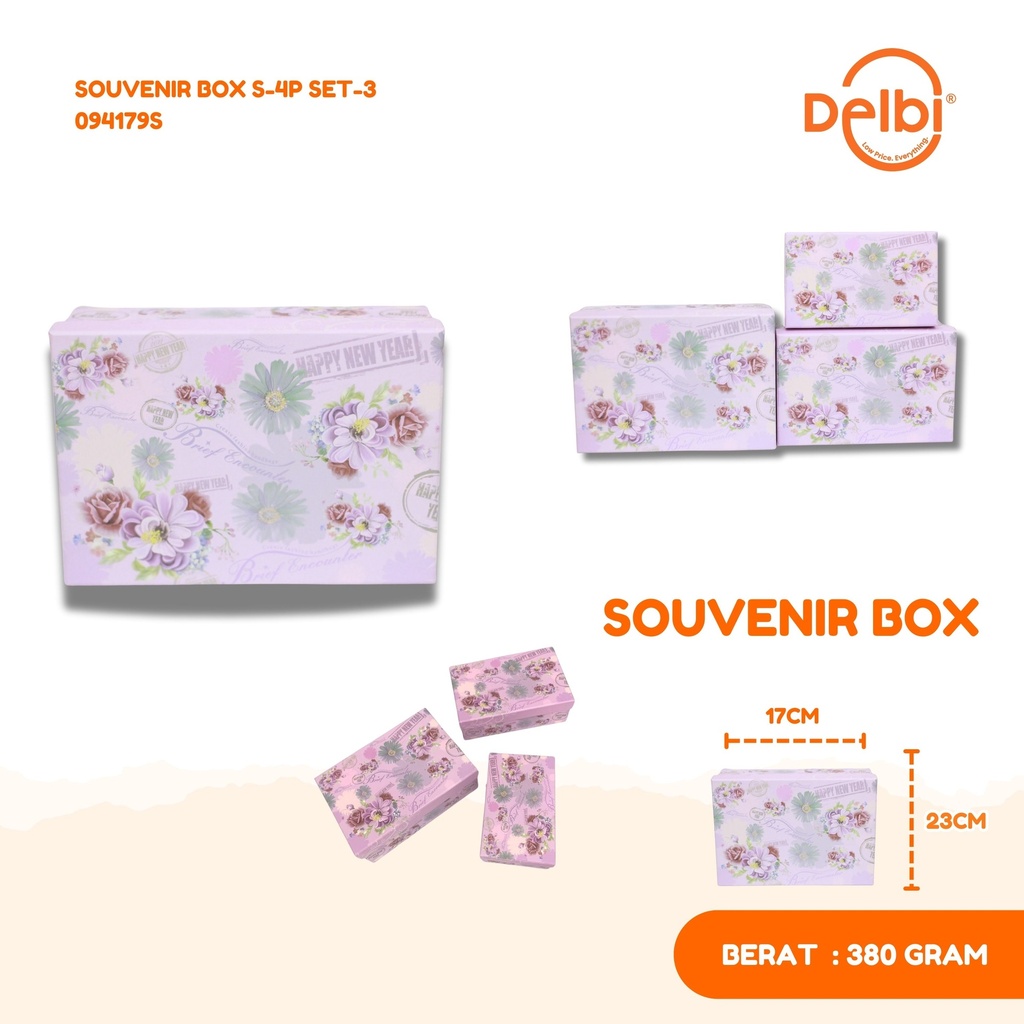 [094179S] SOUVENIR BOX S-4P SET-3