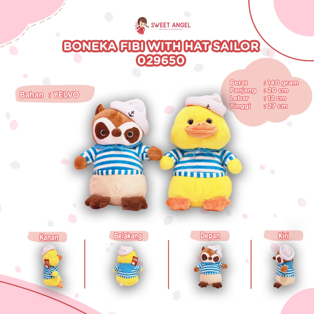 BONEKA FIBI W/HAT SAILOR 12"