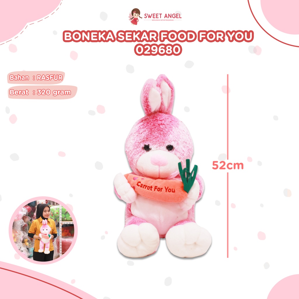 [029680] BONEKA SEKAR FOOD FOR YOU 18"