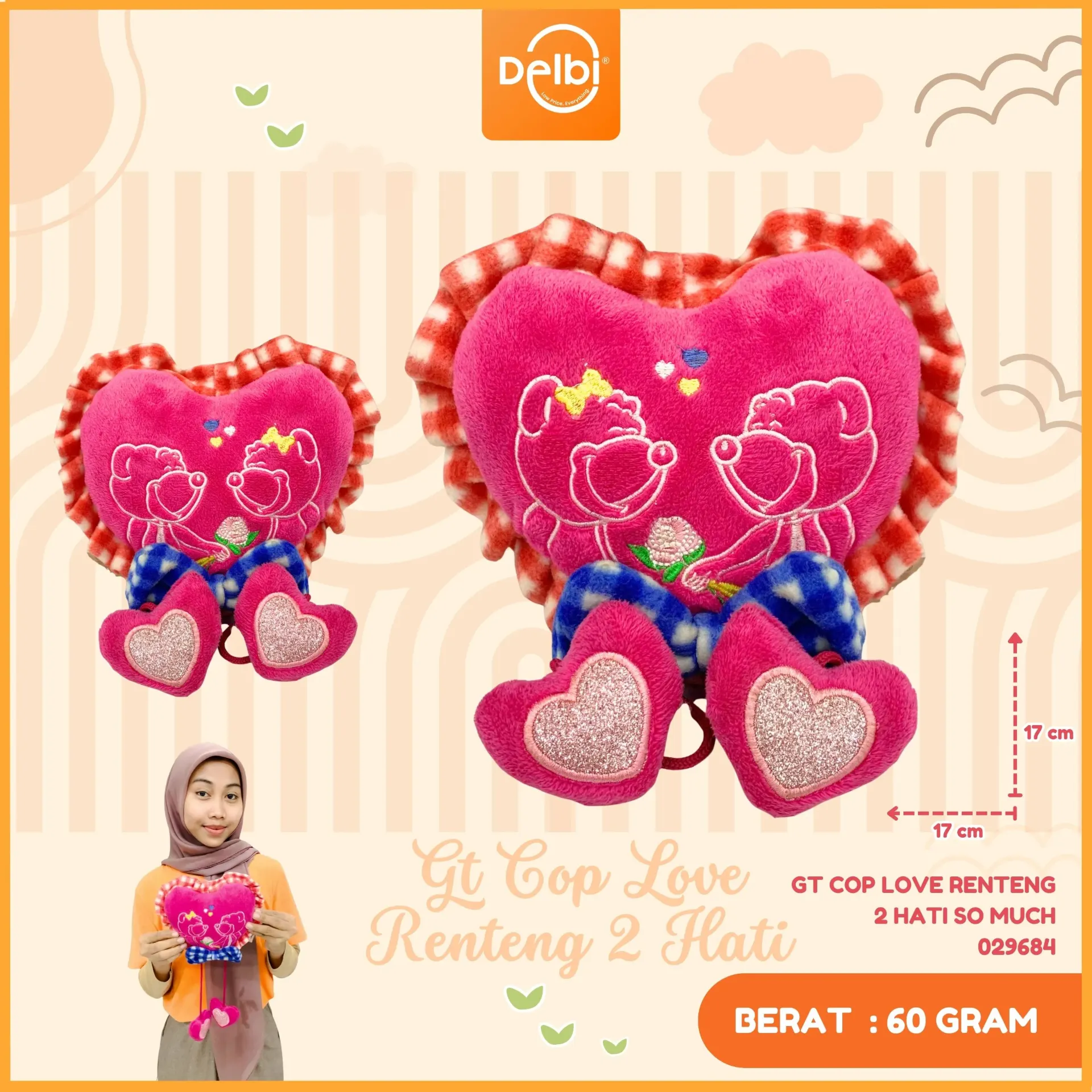 [029684] GT COP LOVE RENTENG 2 HATI SO MUCH