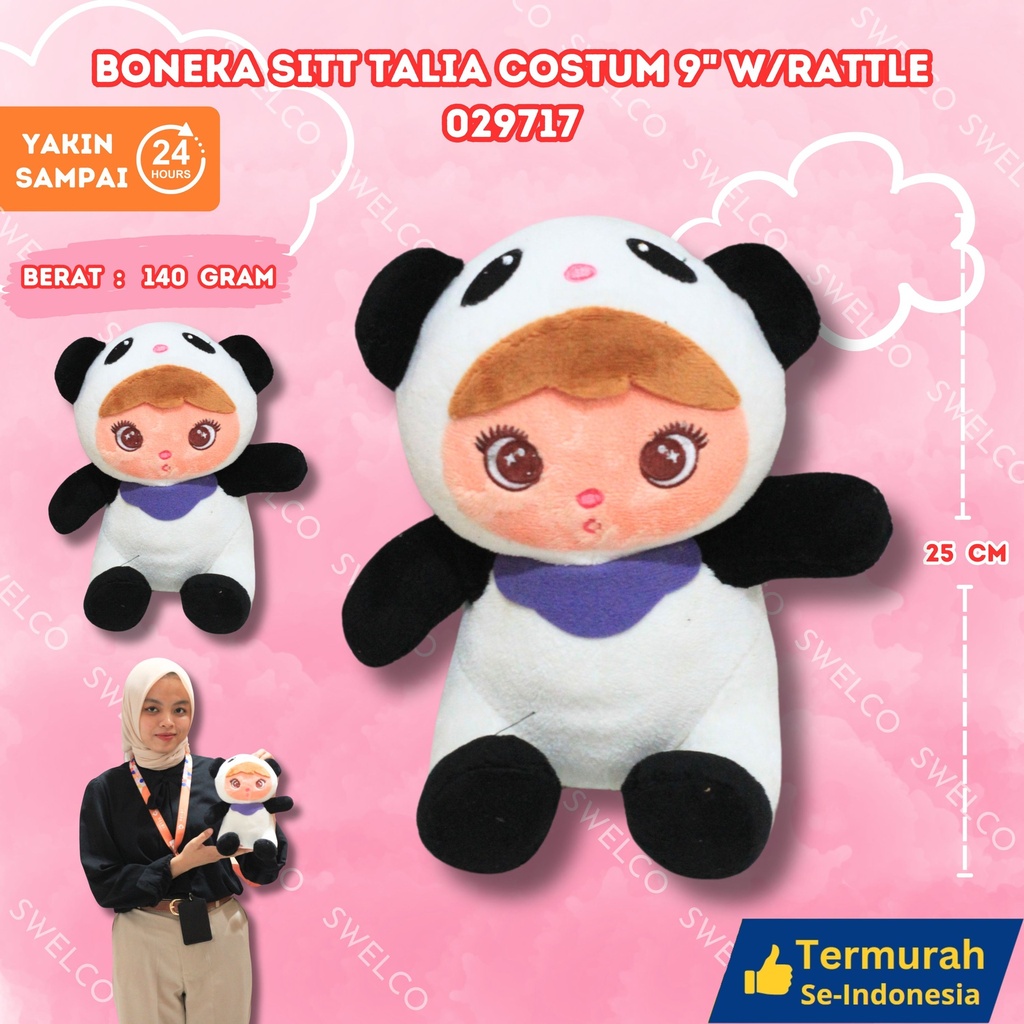 [029717] BONEKA SITT TALIA COSTUM 9" W/RATTLE
