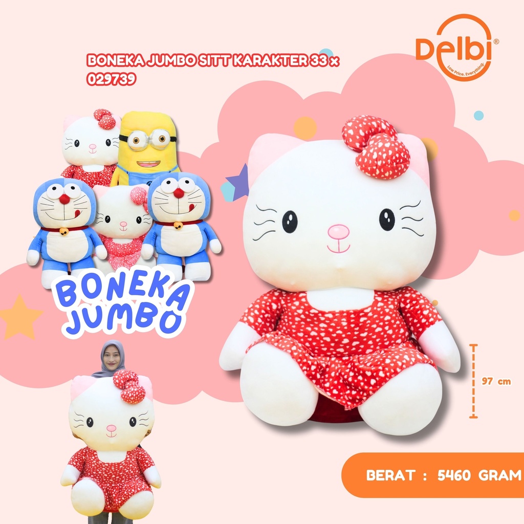 [029739] BONEKA JUMBO SITT KARAKTER 33 x