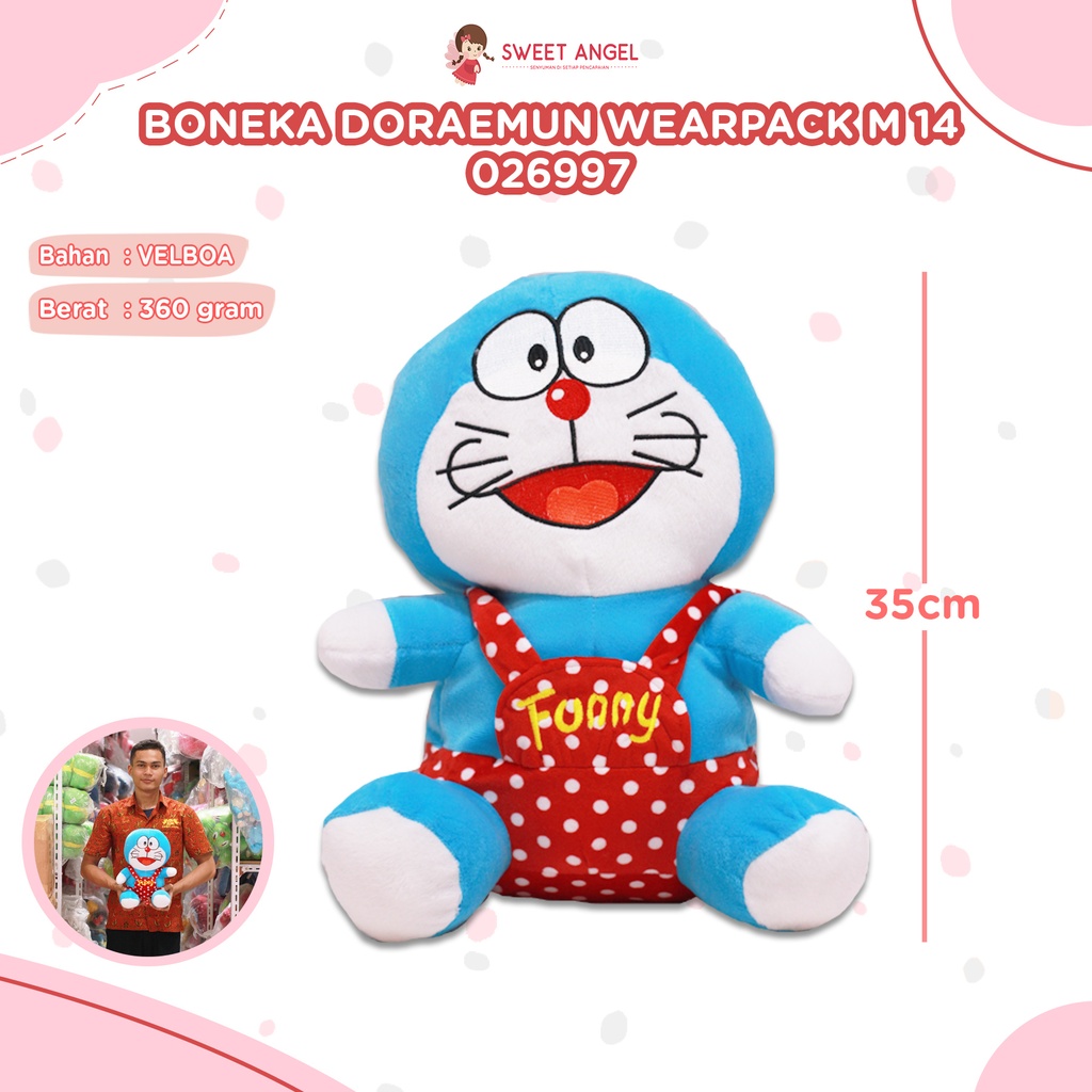 BONEKA DORAEMUN WEARPACK M 14"