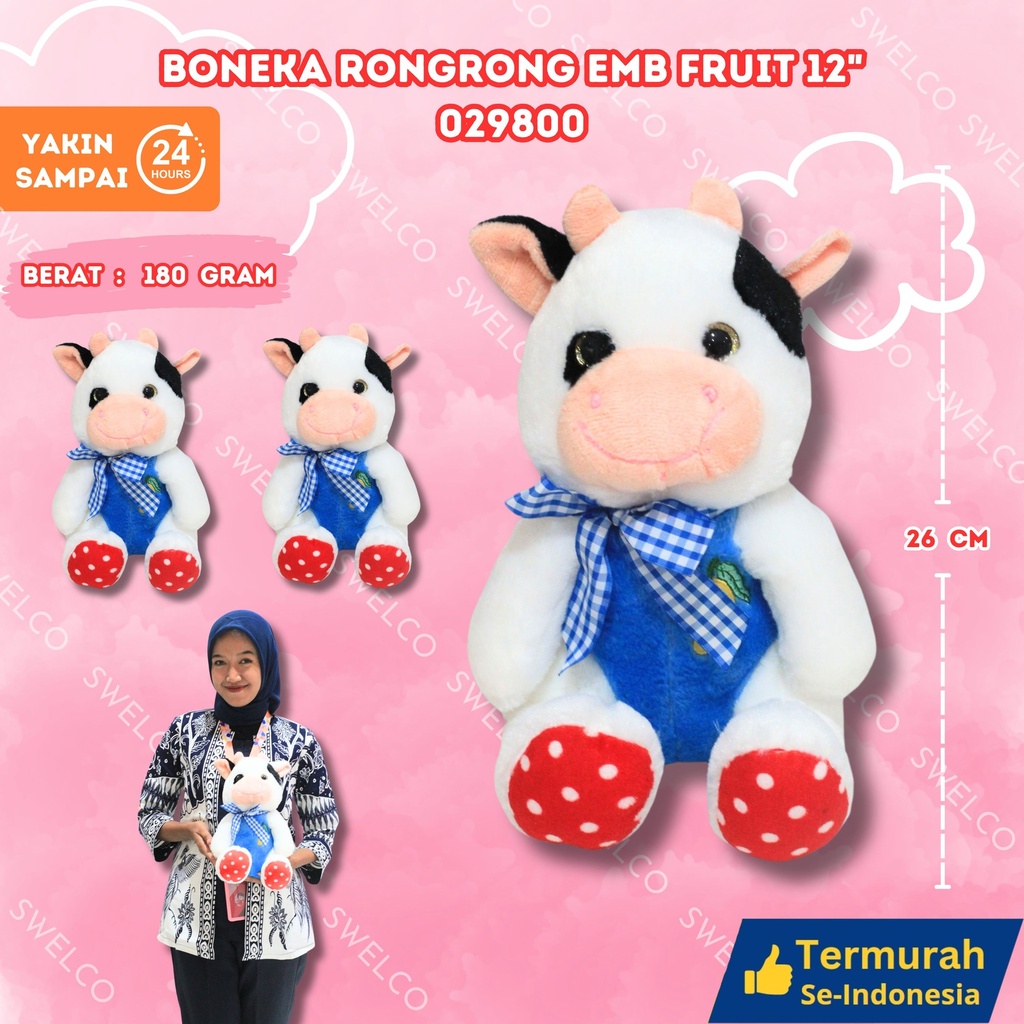 [029800] BONEKA RONGRONG EMB FRUIT 12"