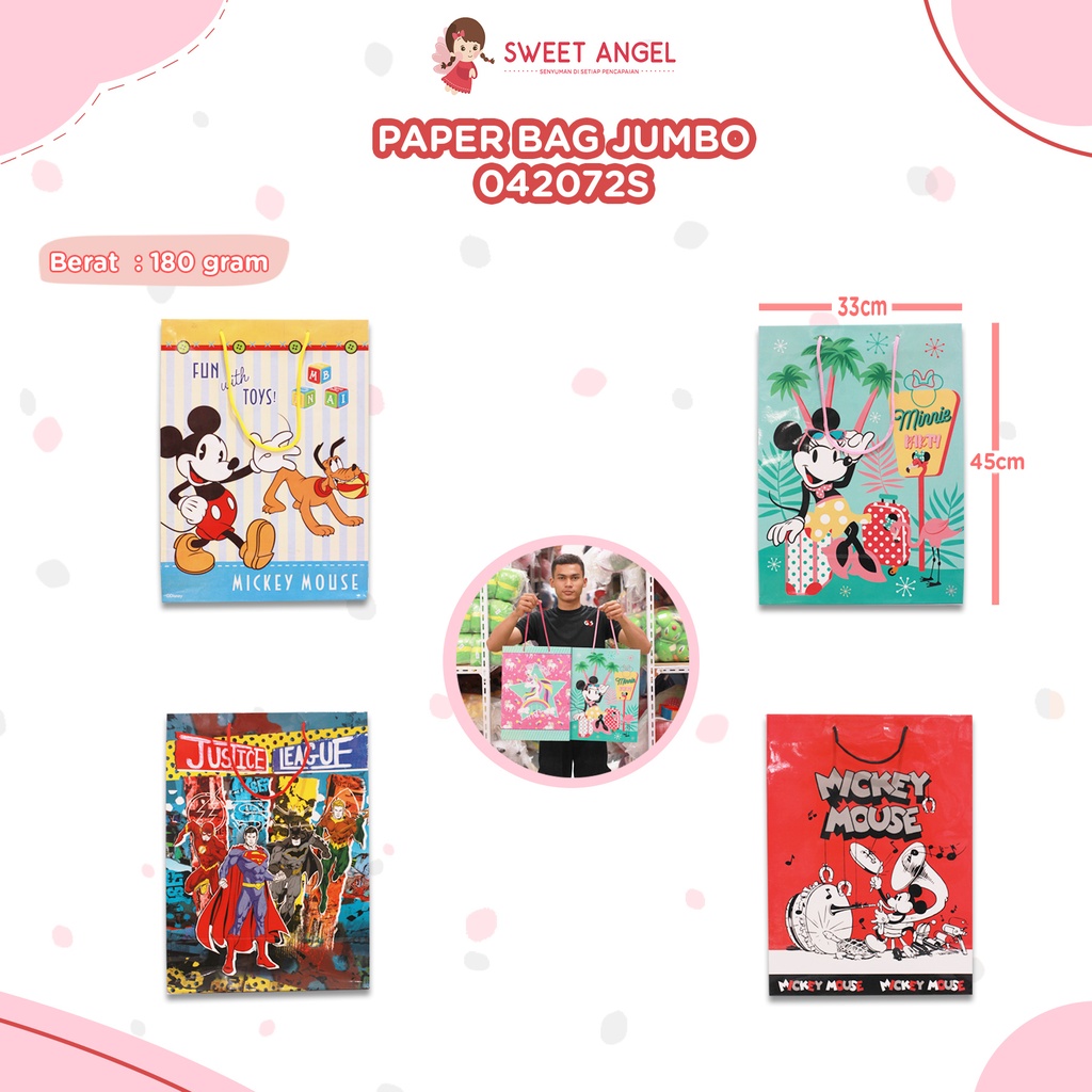 [042072s] PAPER BAG JUMBO 45X33X16CM