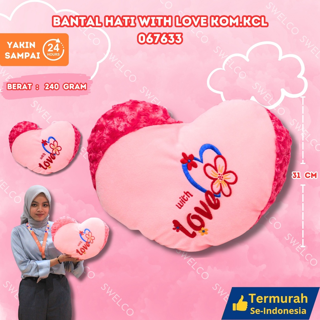 BANTAL HATI WITH LOVE KOM.KCL