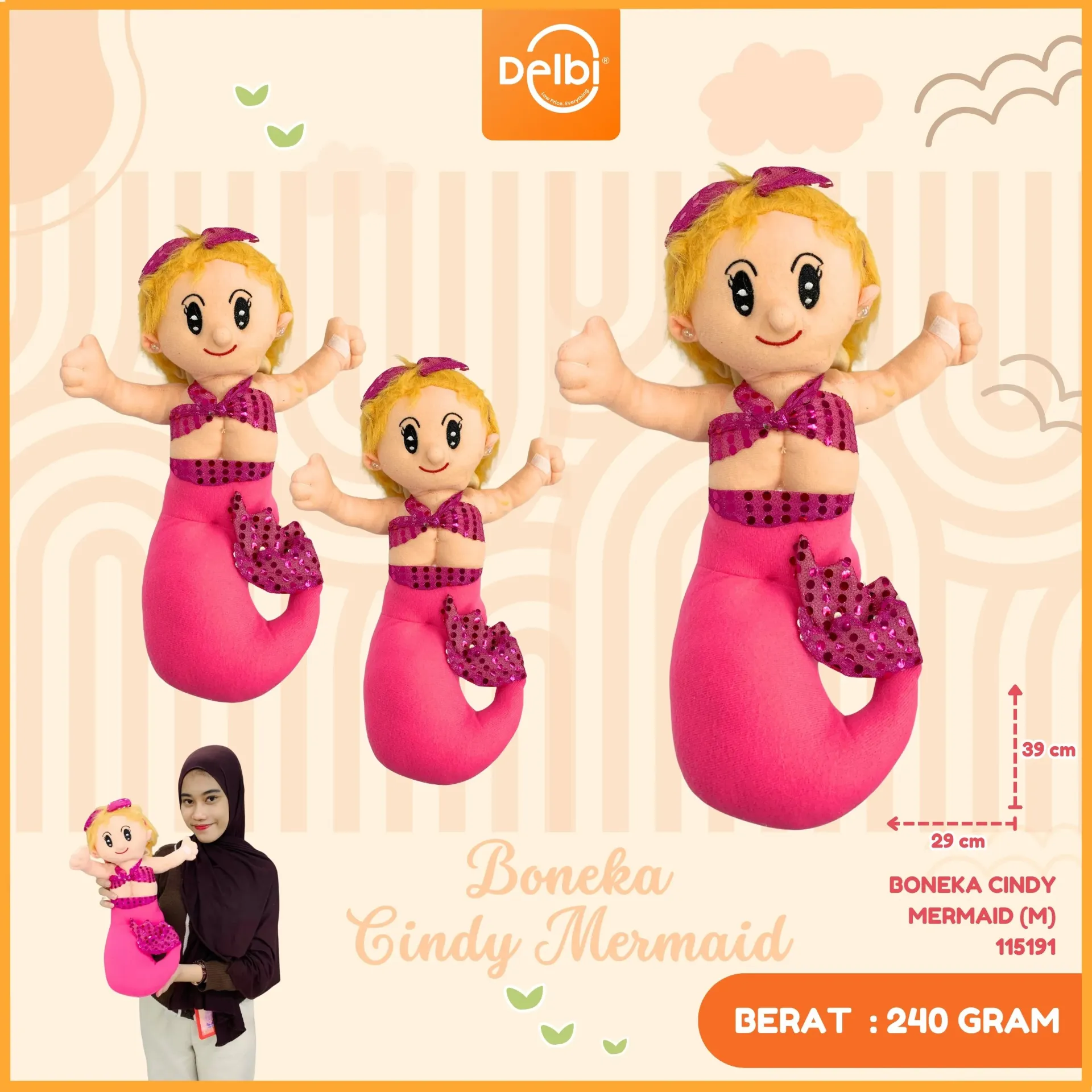BONEKA CINDY MERMAID (M)