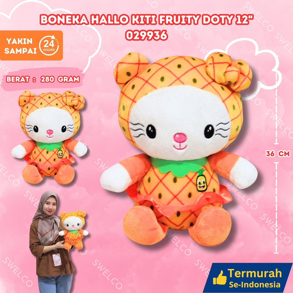 [029936] BONEKA HALLO KITI FRUITY DOTY 12"