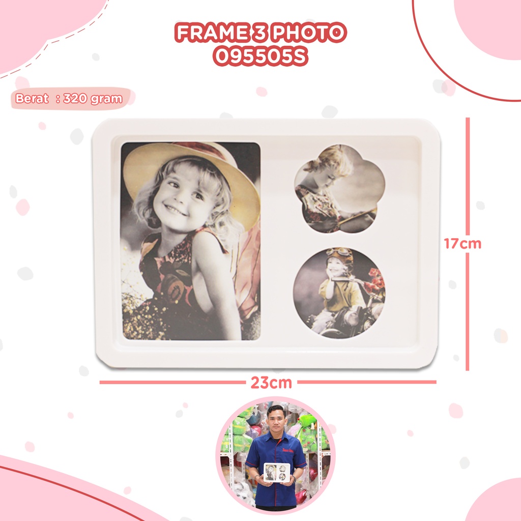 [095505S] FRAME 3 PHOTO 17CM