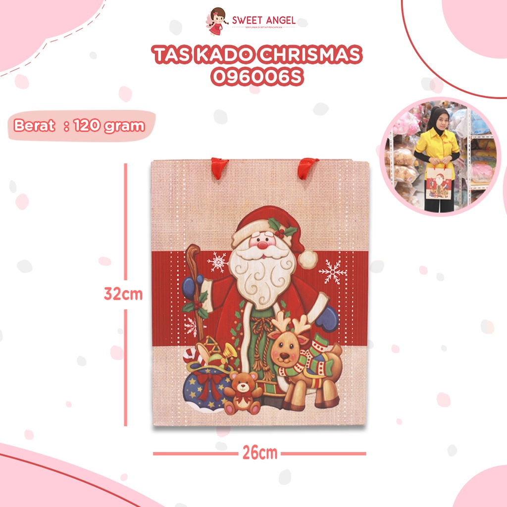 [096006S] TAS KADO CHRISTMAS 26X10X32 096006