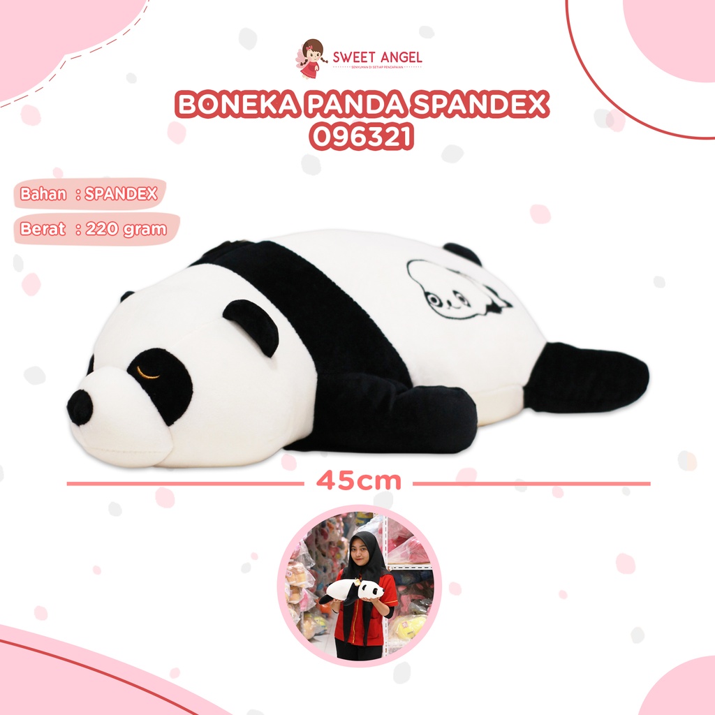 [096321] BONEKA PANDA SPANDEK 45CM 321