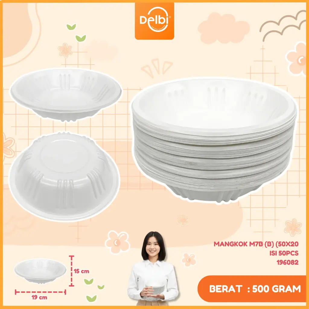 [196082] MANGKOK M7B (B) (50x20 ISI 50PCS