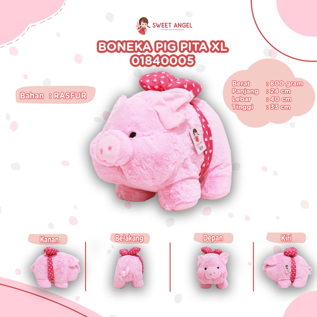 [01840005] BONEKA PIG PITA XL