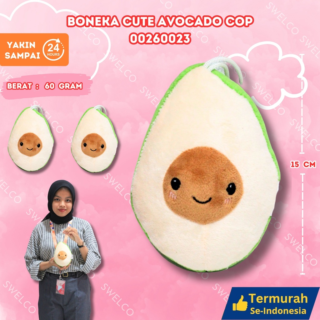 [00260023] BONEKA CUTE AVOCADO COP