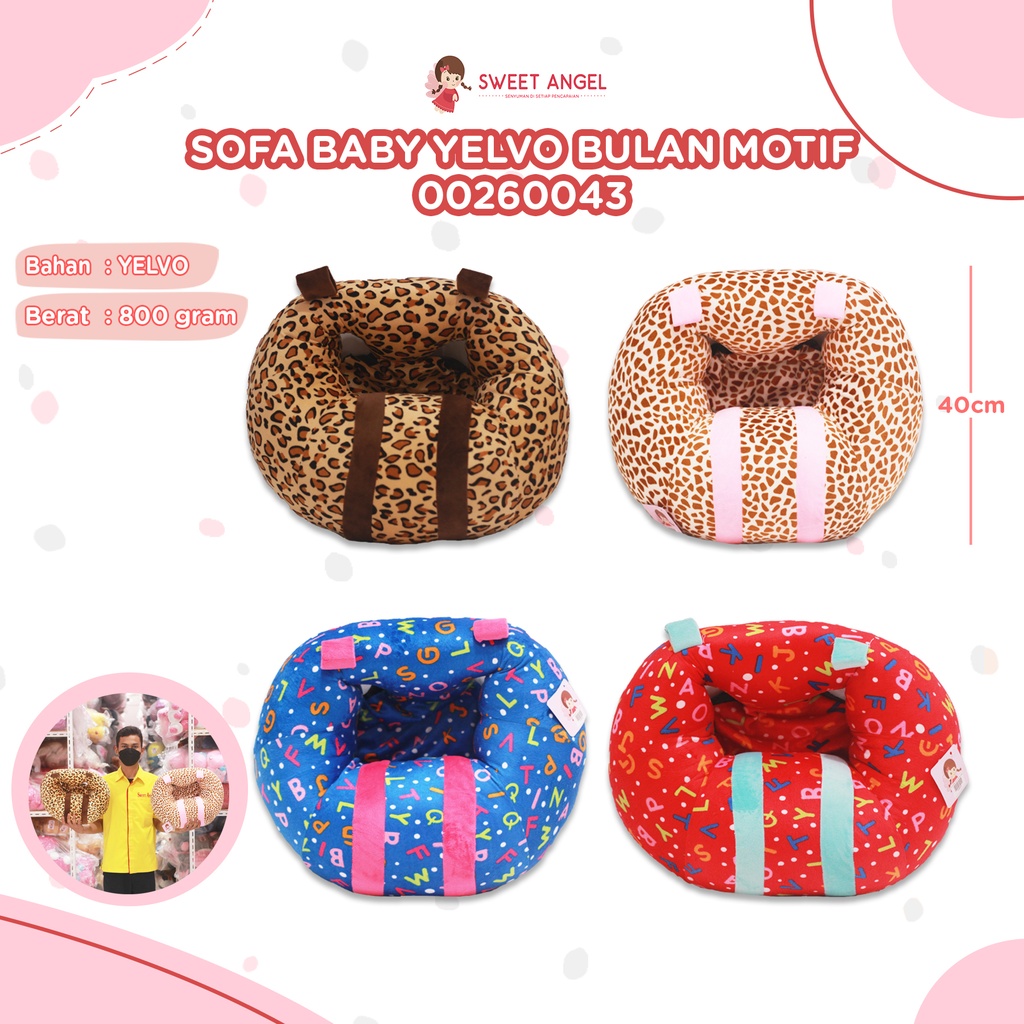 SOFA BABY YELVO BULAN KOMBINASI MOTIF