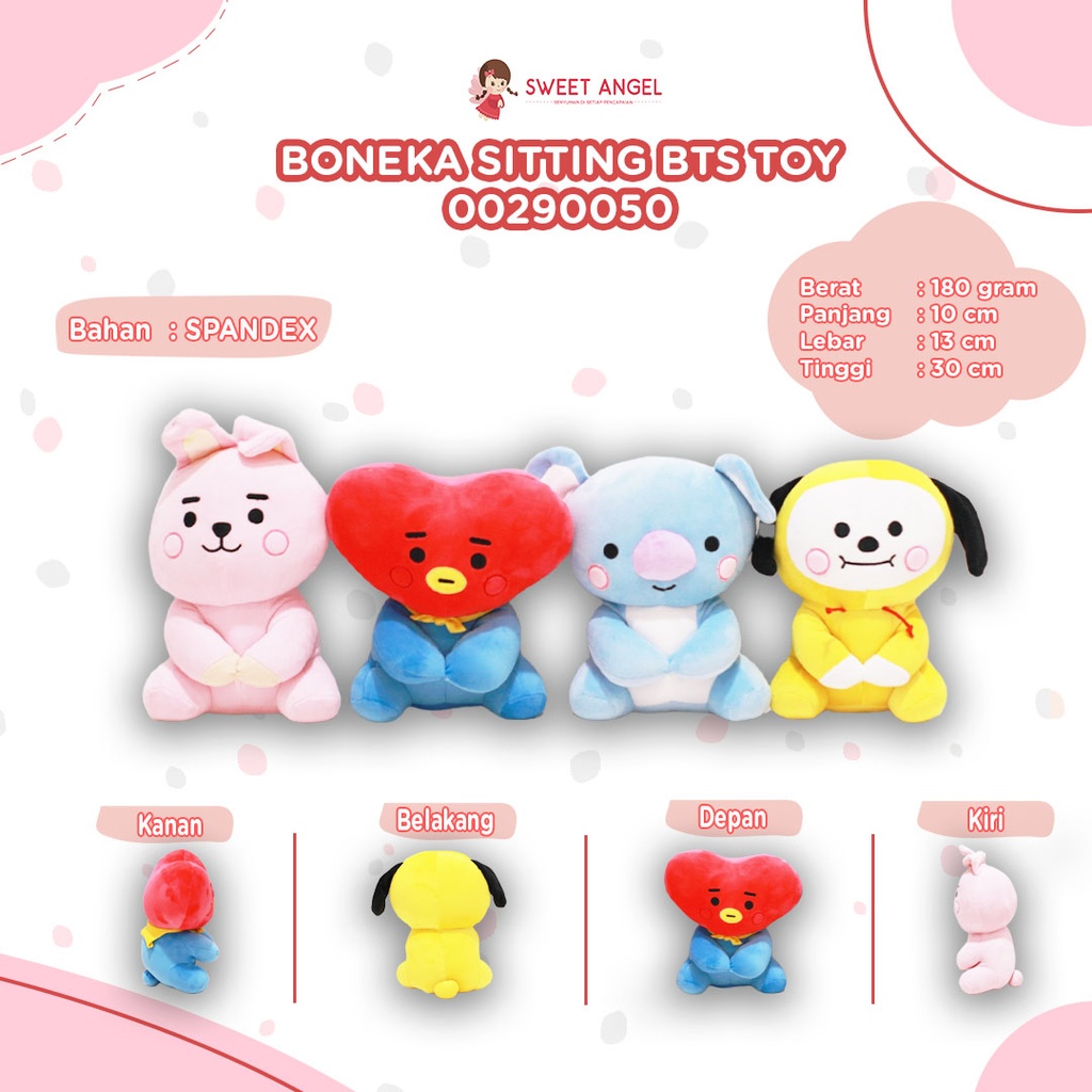 [00290050] BONEKA SITTING BTS TOY 10H"