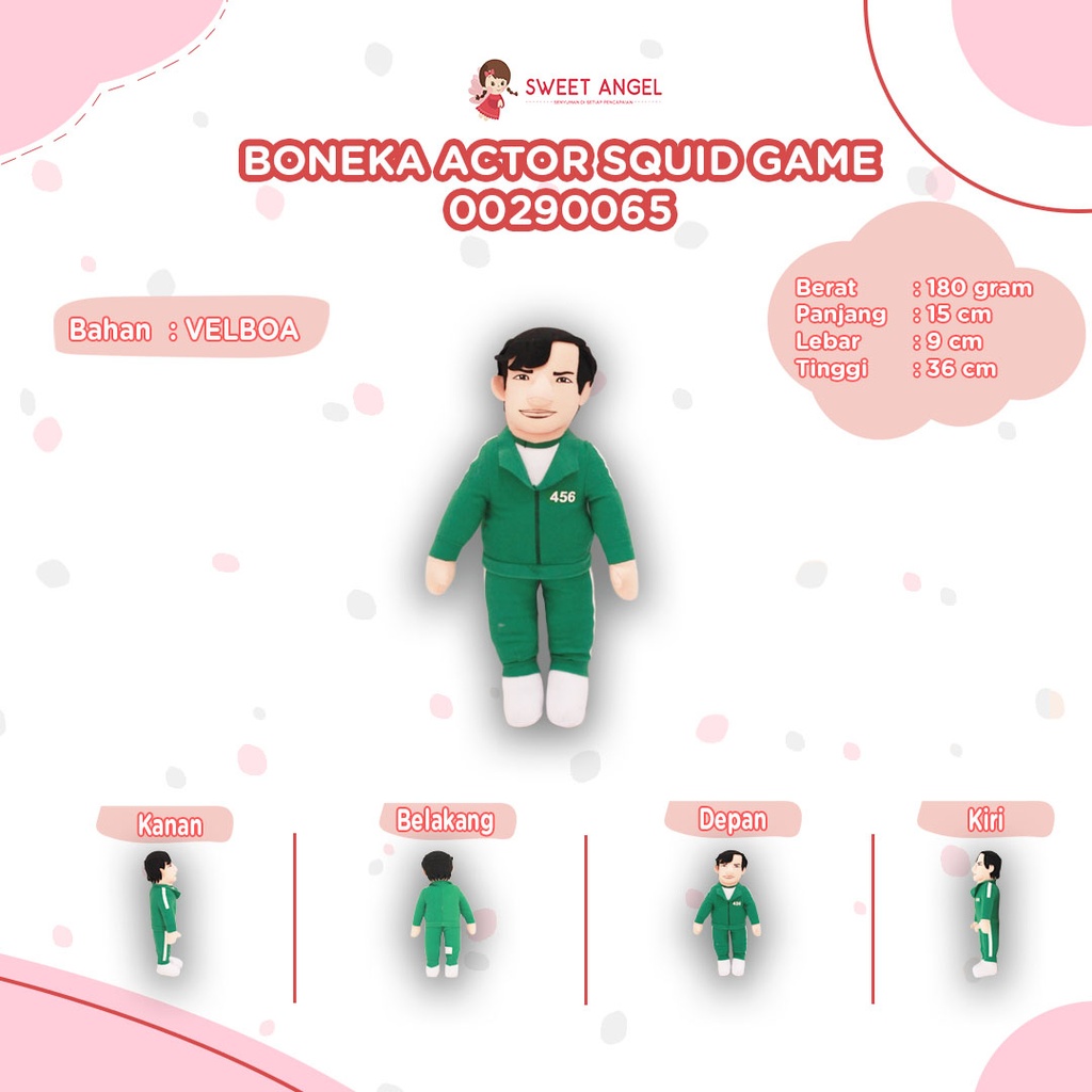 [00290065] BONEKA ACTOR SQUID GAME 14"