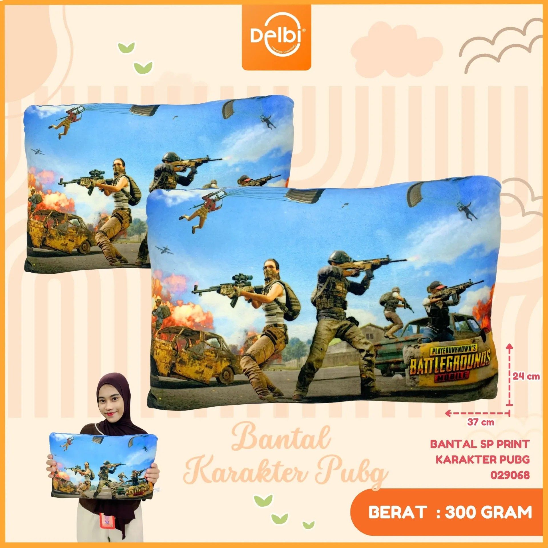 [029068] BANTAL SP PRINT KARAKTER PUBG