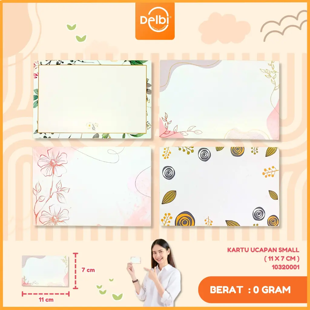 [10320001] KARTU UCAPAN SMALL ( 11 X 7 CM )
