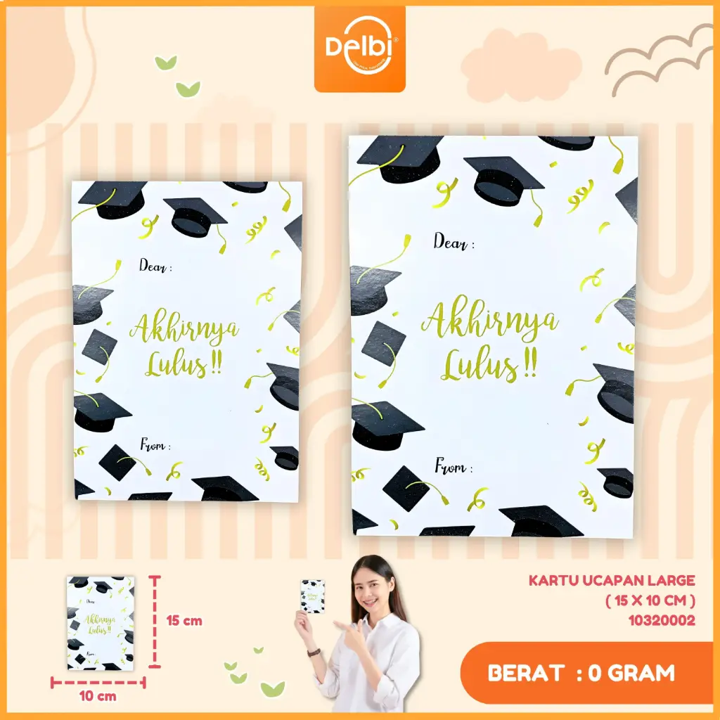 [10320002] KARTU UCAPAN LARGE ( 15 X 10 CM )