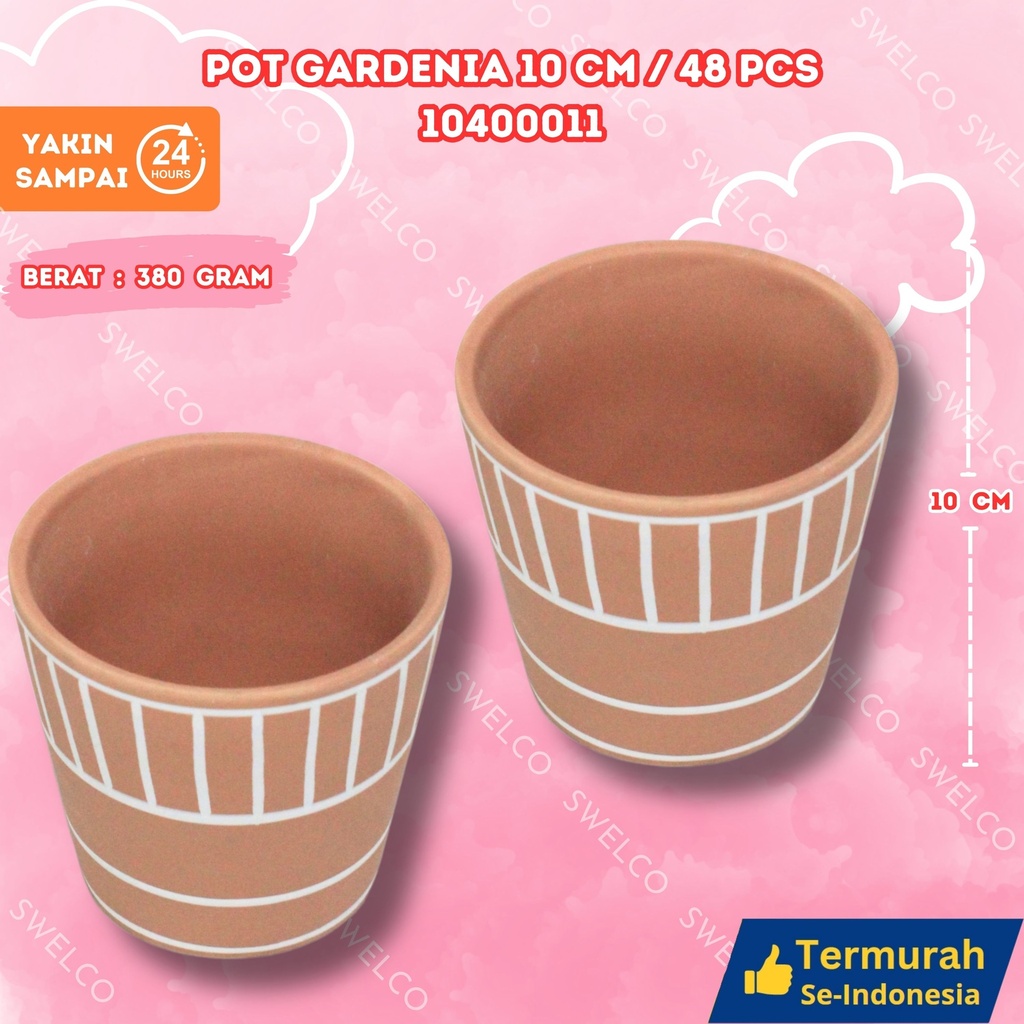 [10400011] POT GARDENIA 10CM /48PCS