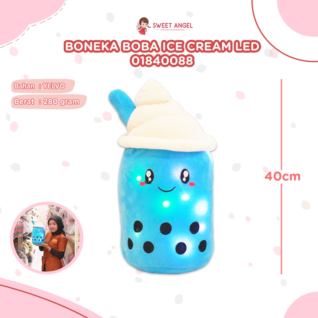 [01840088] BONEKA BOBA ICE CREAM (Biru)