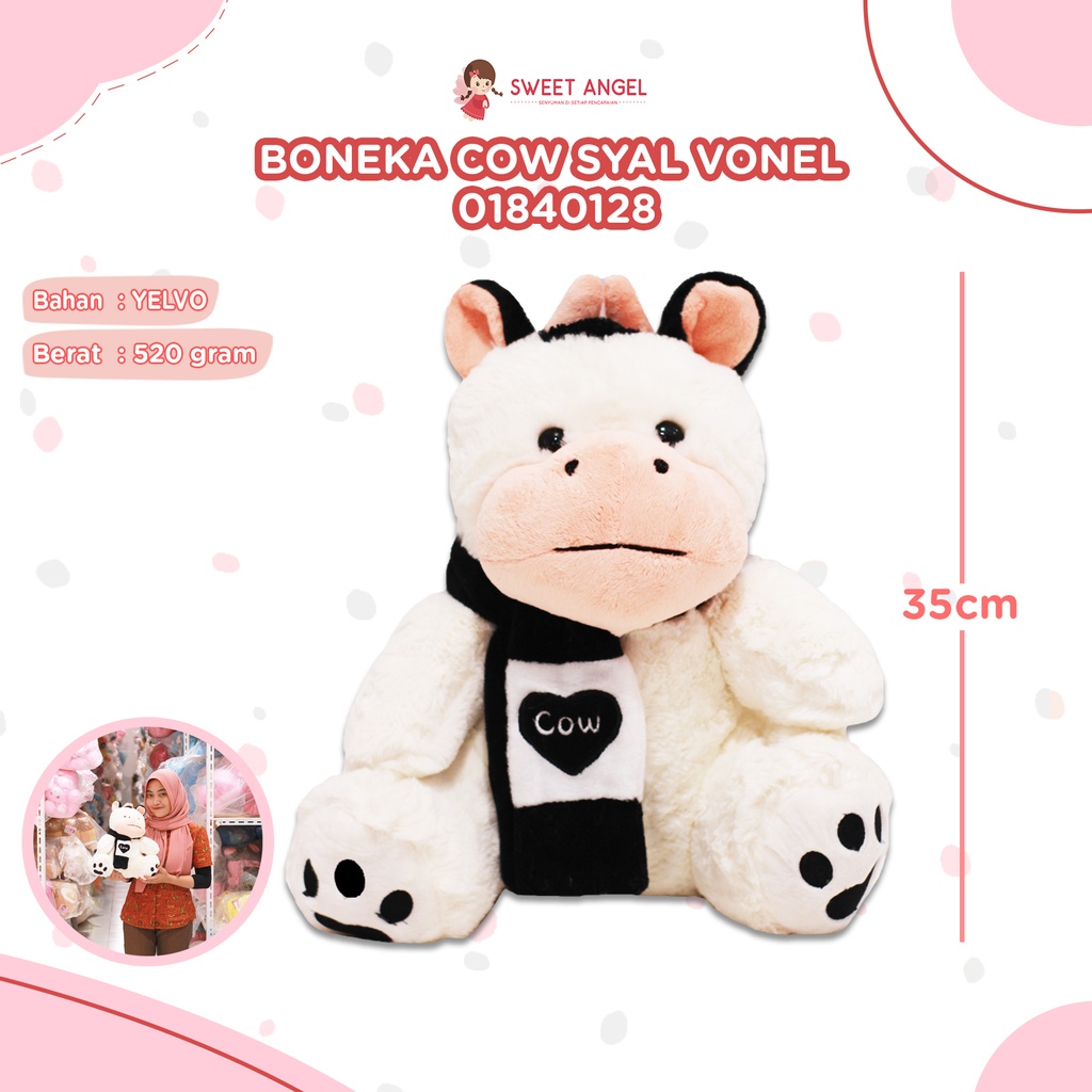 [01840128] BONEKA COW SYAL VONEL