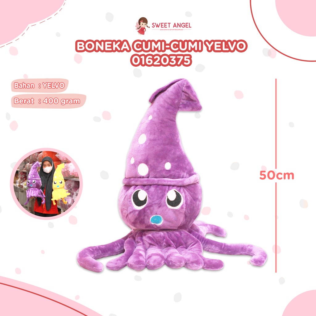 [01620375] BONEKA CUMI-CUMI YELVO 22" (Ungu)